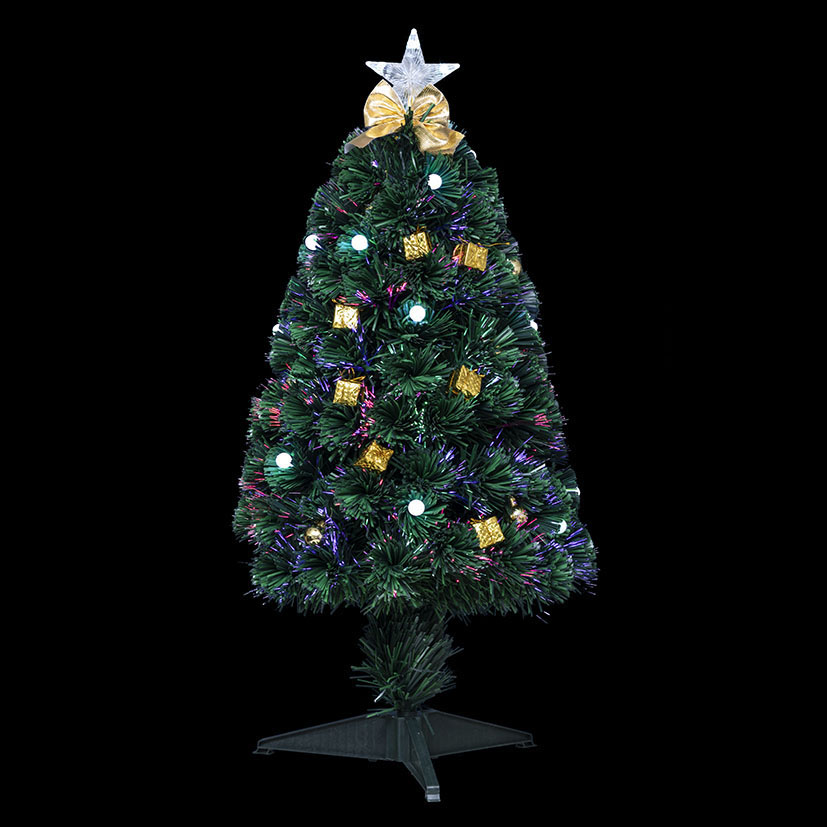 Árbol de navidad decorado y luminoso Cracovia