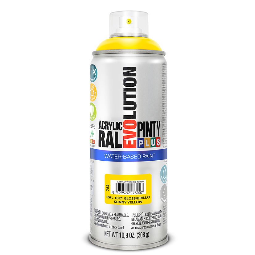 Pintura spray base agua PINTYPLUS Evolution 400 ml