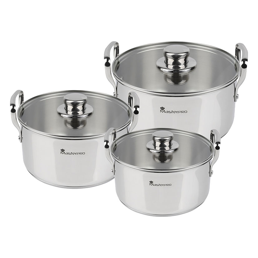 Batería cocina 6 piezas MASTERPRO Cookware Smart