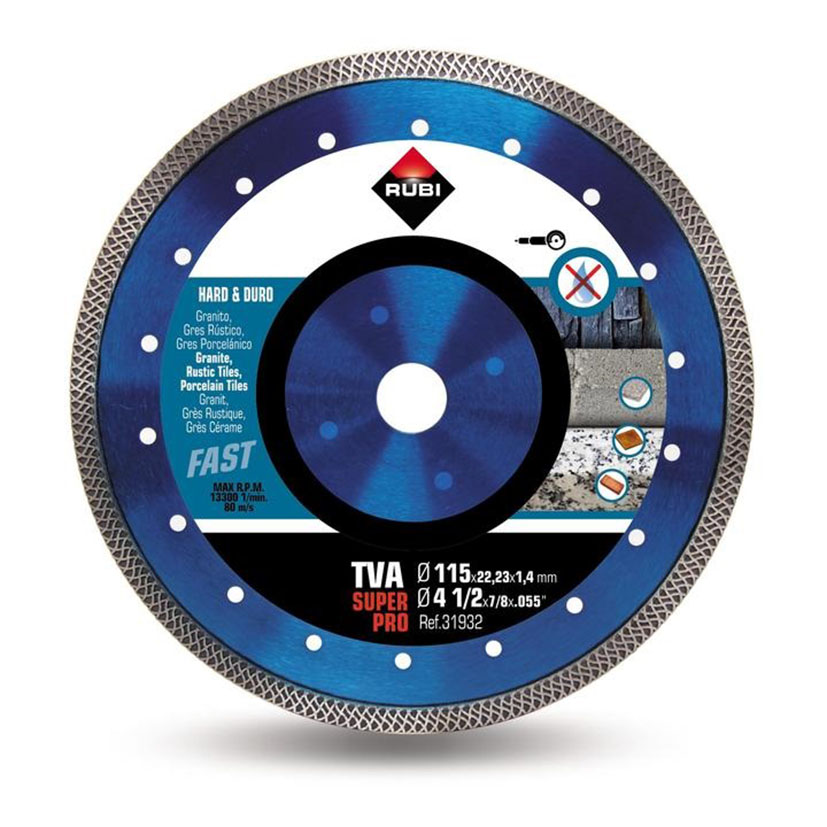Disco diamante Turbo RUBI Viper sinterizado TVA 115 SuperPro