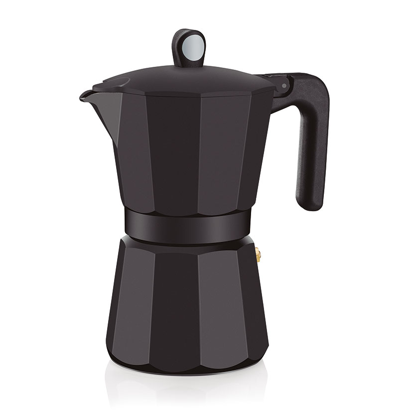 Cafetera aluminio MONIX Induction Noir
