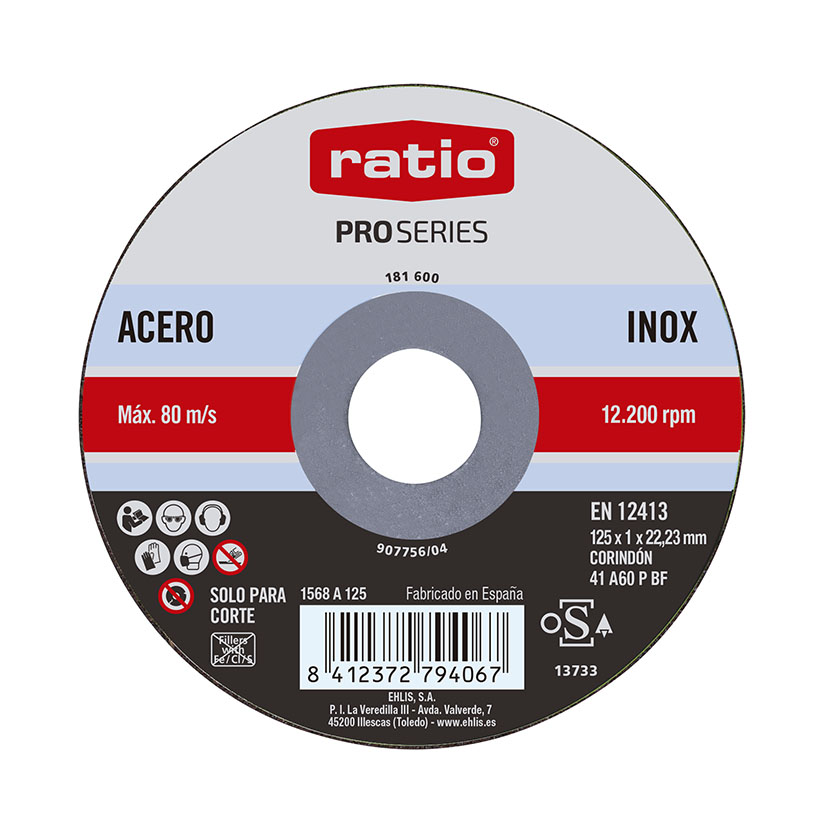 Disco corte inox/metal RATIO ProSeries