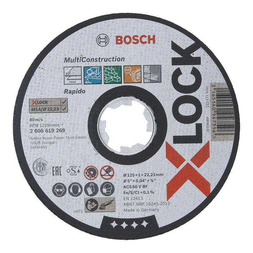 Disco corte multimaterial BOSCH X-Lock