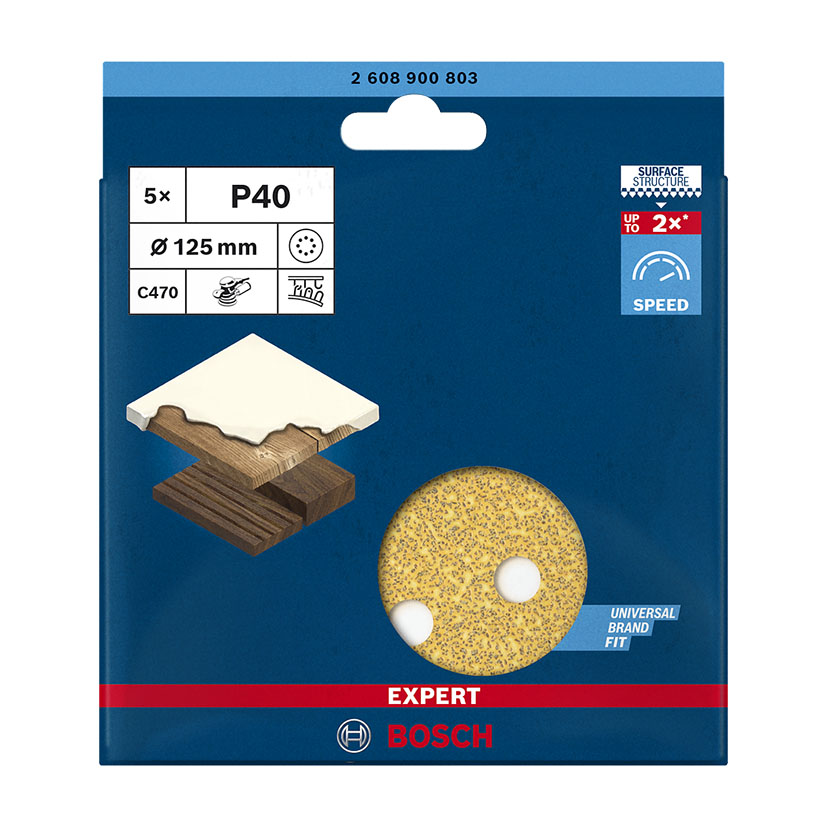 Disco abrasivo lijadora excéntrica BOSCH C470