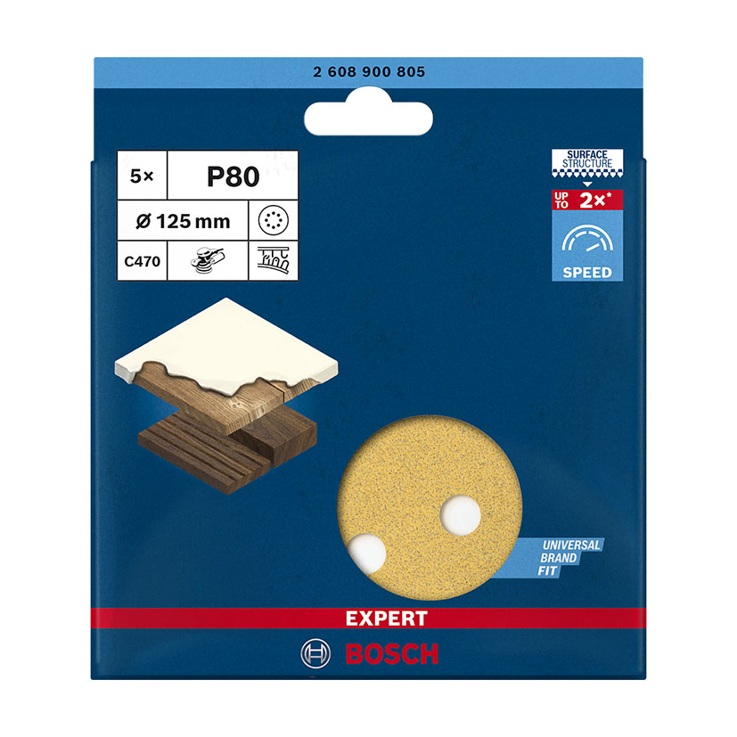Disco abrasivo lijadora excéntrica BOSCH C470