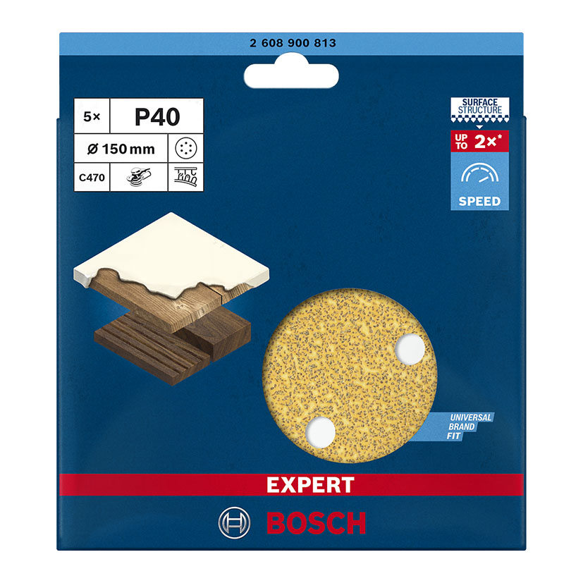 Disco abrasivo lijadora excéntrica BOSCH C470