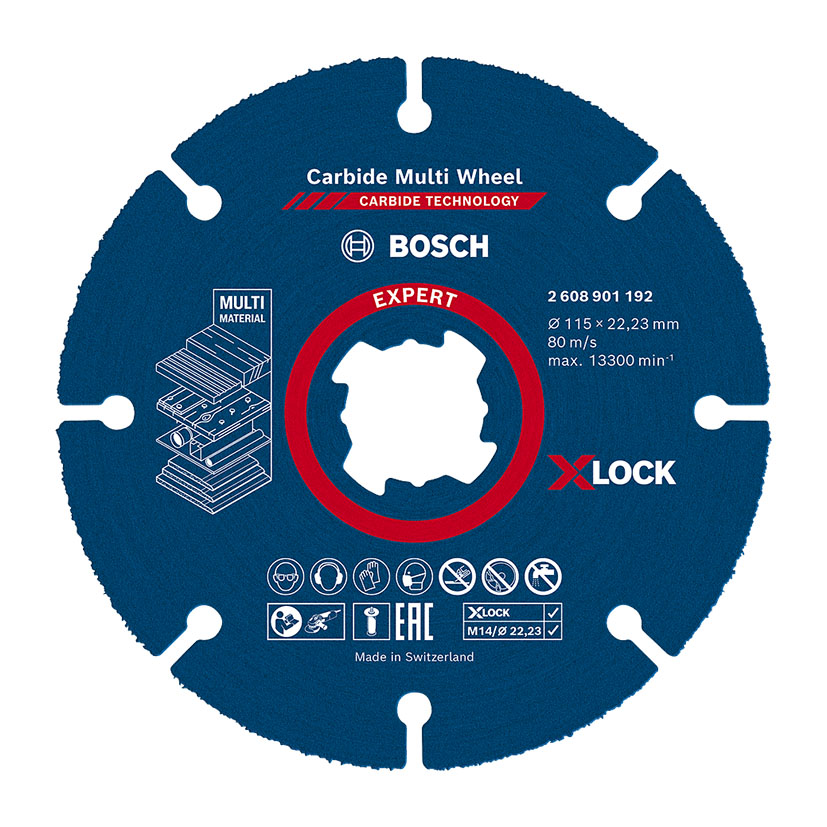 Disco corte multimaterial BOSCH MultiWheel X-Lock