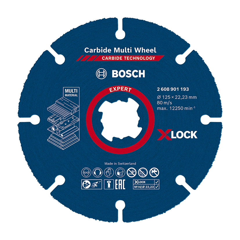 Disco corte multimaterial BOSCH MultiWheel X-Lock