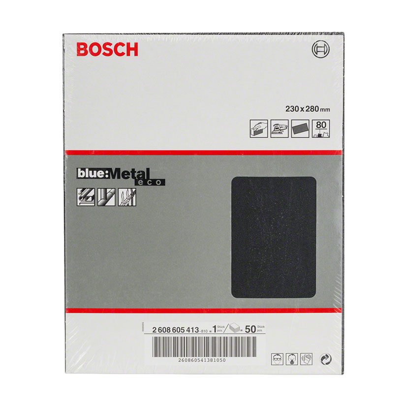 Papel abrasivo impermeable metal BOSCH J410