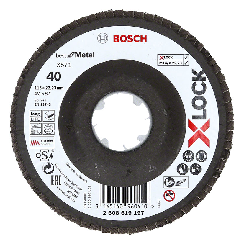 Disco abrasivo láminas BOSCH X571 Best Metal XLock