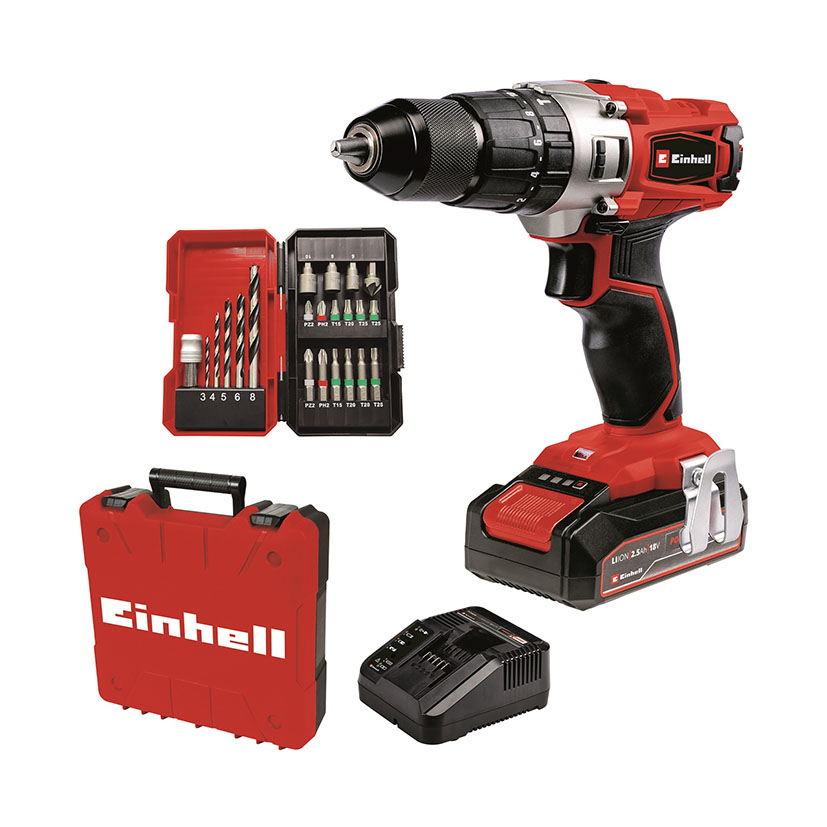 Taladro percutor batería Power X-Change EINHELL TE-CD 18