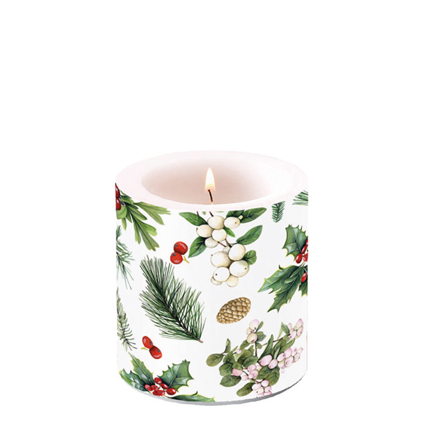 Decoración mesa navideña serie Winter Greenery
