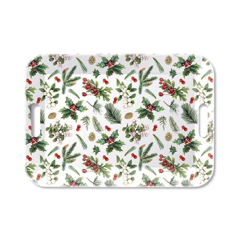 Decoración mesa navideña serie Winter Greenery
