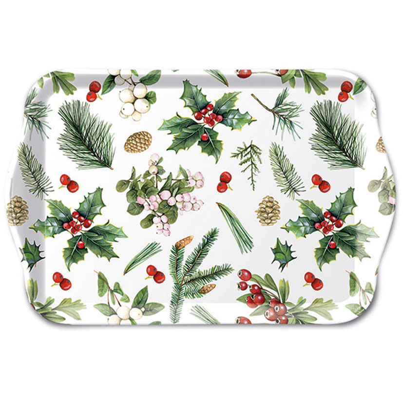 Decoración mesa navideña serie Winter Greenery
