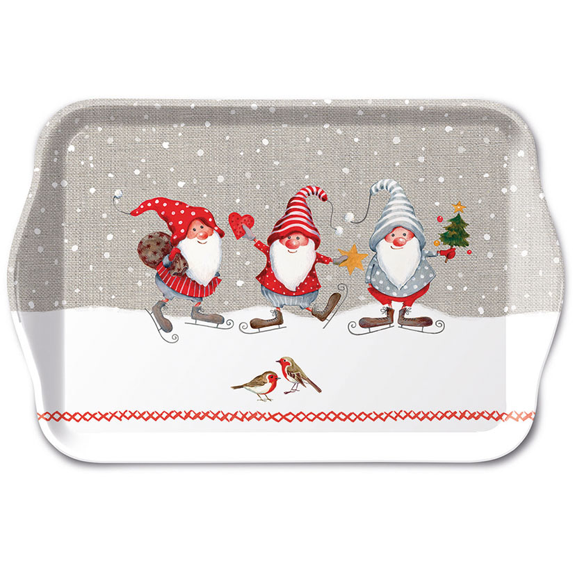 Decoración mesa navideña serie Skating Dwarfs