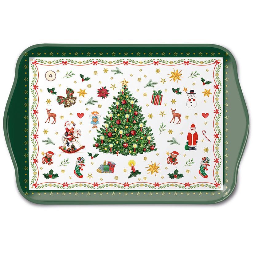 Decoración mesa navideña serie Christmas Evergreen