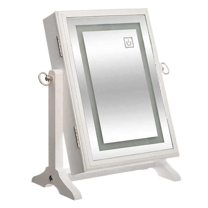 Joyero Led madera blanca Bettany