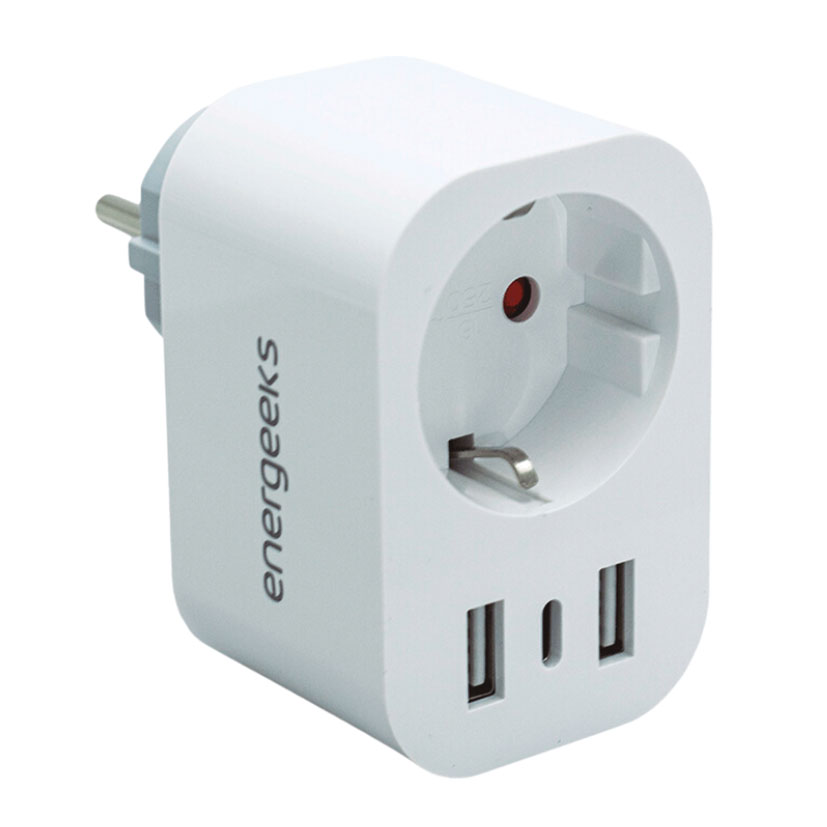 Enchufe Energeeks Wifi 2XUSB+1USB C