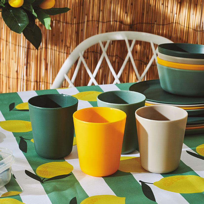 Juego 24 vasos plástico 25 cl