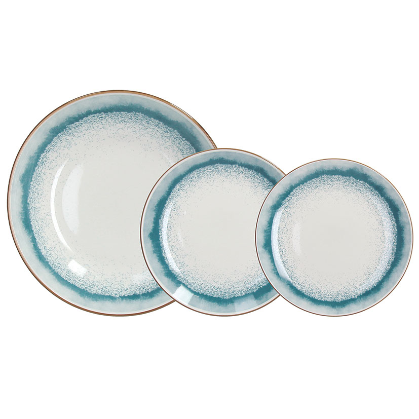 Vajilla porcelana 18 pzas. Madison Oasi
