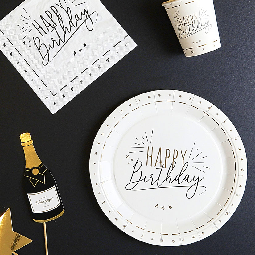 Menaje desechable Cumpleaños