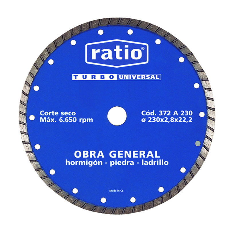 Disco diamante Turbo universal RATIO 372A
