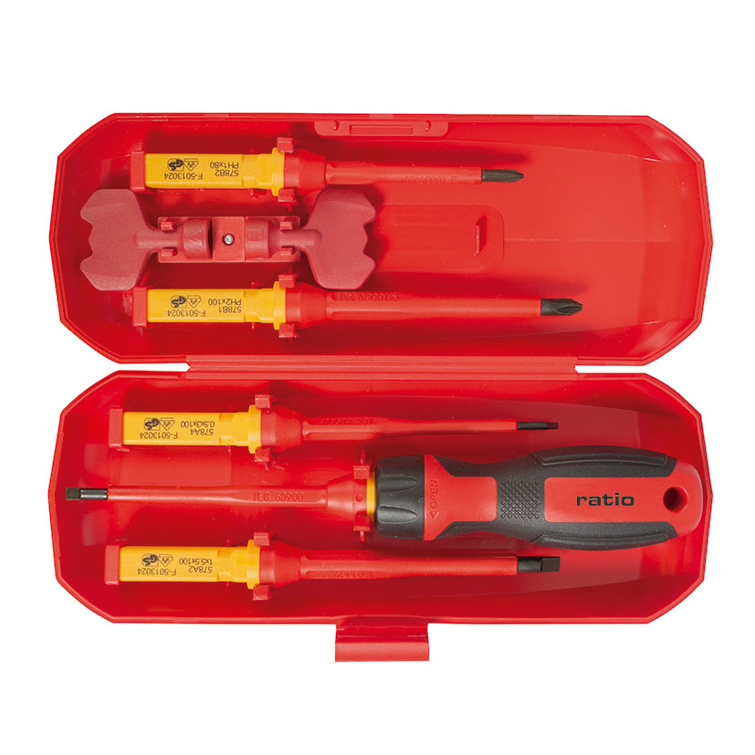 Destornillador varilla aislada 8en1 RATIO 6600