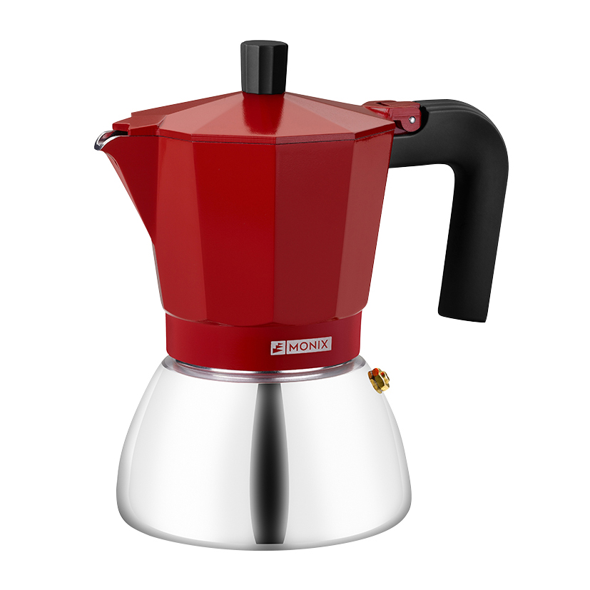 Cafetera aluminio/inox MONIX Induction Inox