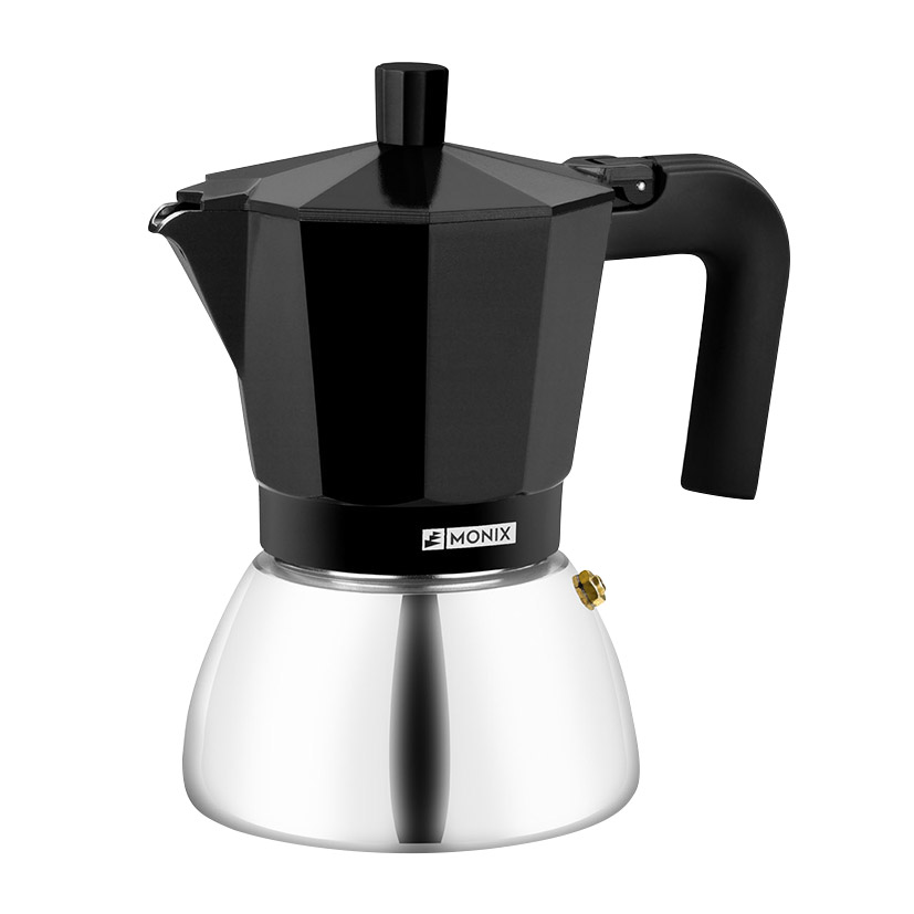 Cafetera aluminio/inox MONIX Induction Inox