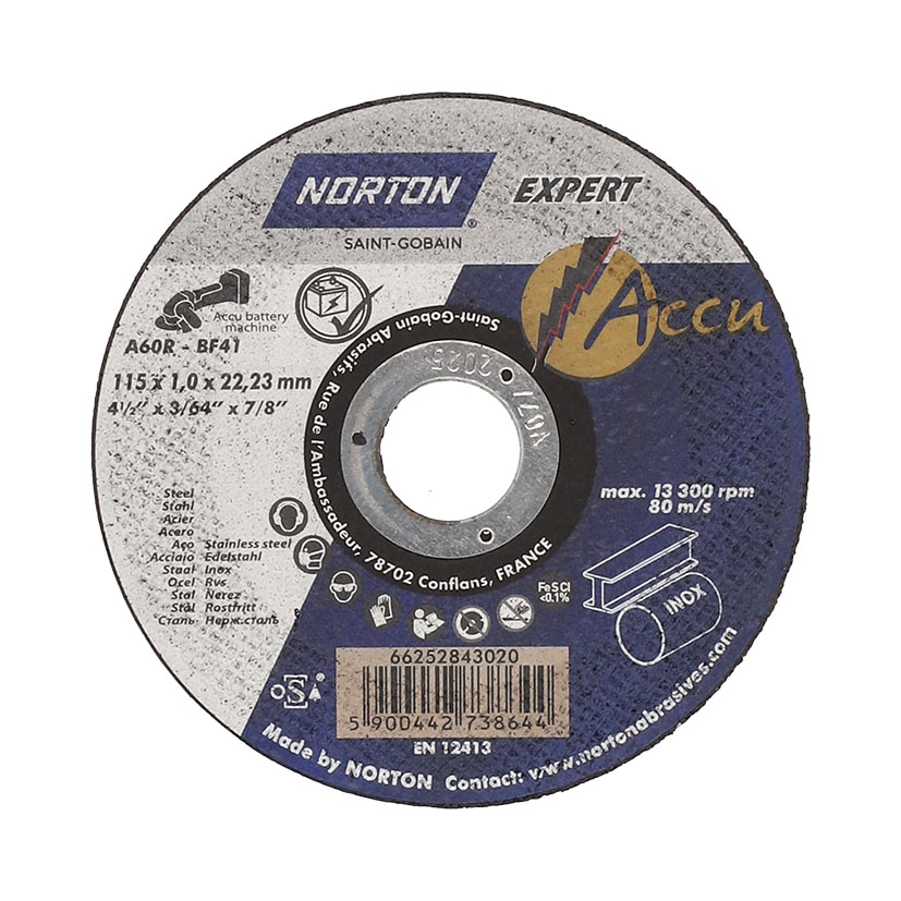 Disco corte inox/metal NORTON Expert