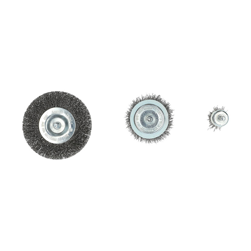 Kit 3 cepillos abrasivos para taladro NORTON Expert