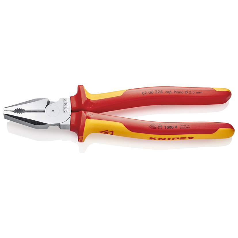 Alicate aislado universal de fuerza KNIPEX 02 06
