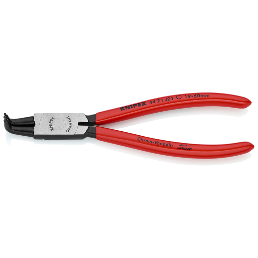 Alicate arandelas interiores puntas curvas KNIPEX 44 21 J