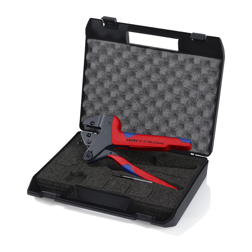 Estuche alicate crimpado terminales KNIPEX 97 43 200