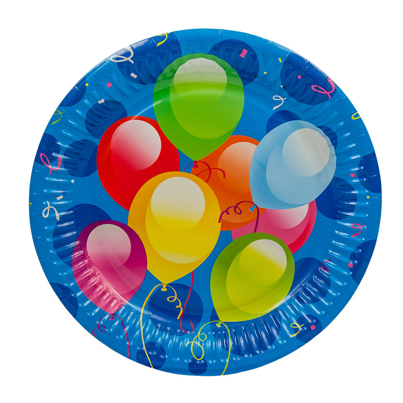 Menaje desechable NATURCART Ballons Fiesta
