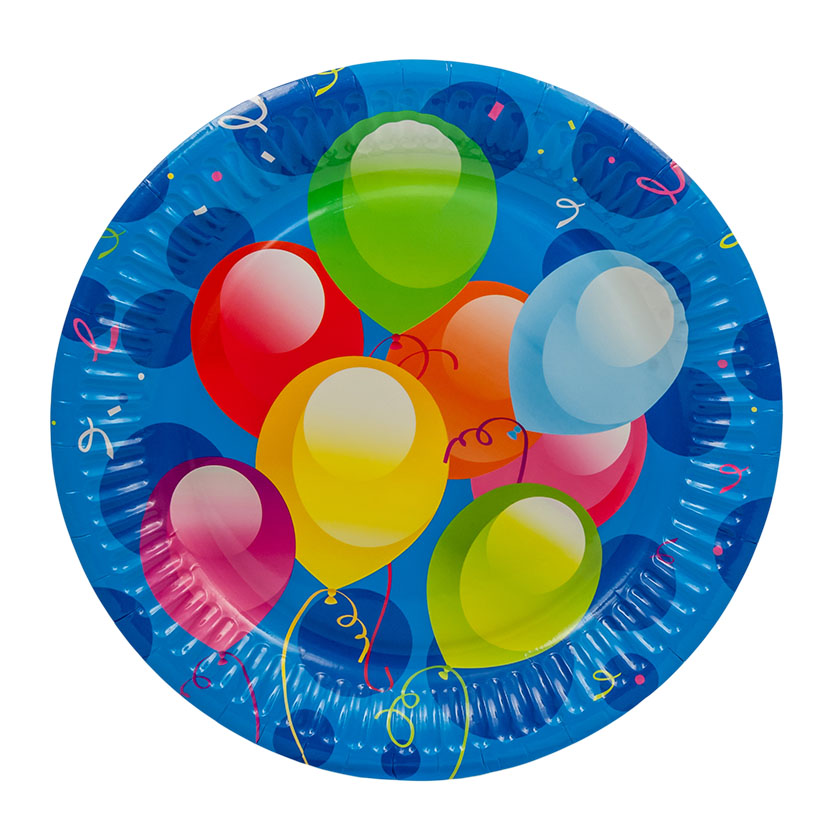 Menaje desechable NATURCART Ballons Fiesta
