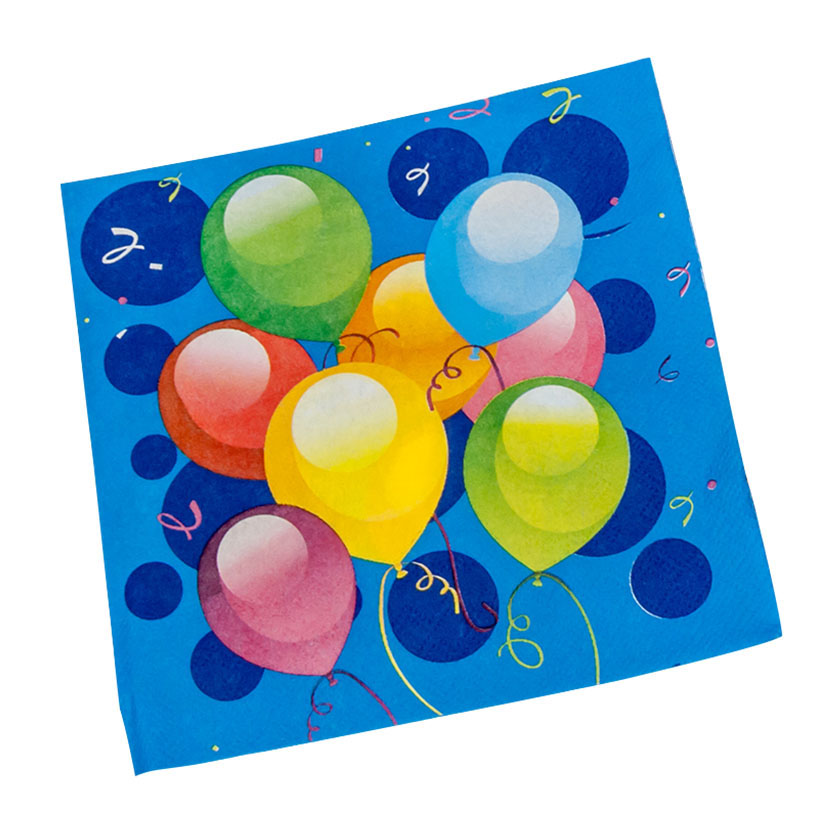 Menaje desechable NATURCART Ballons Fiesta