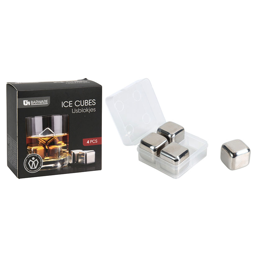 Cubitos hielo acero inox