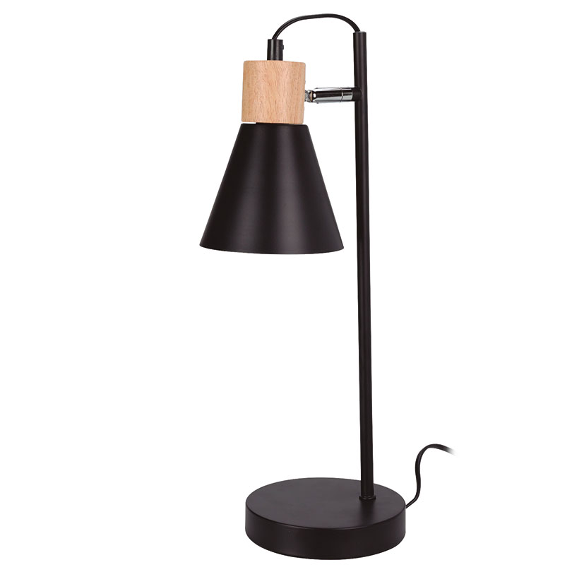 Lámpara de mesa negro