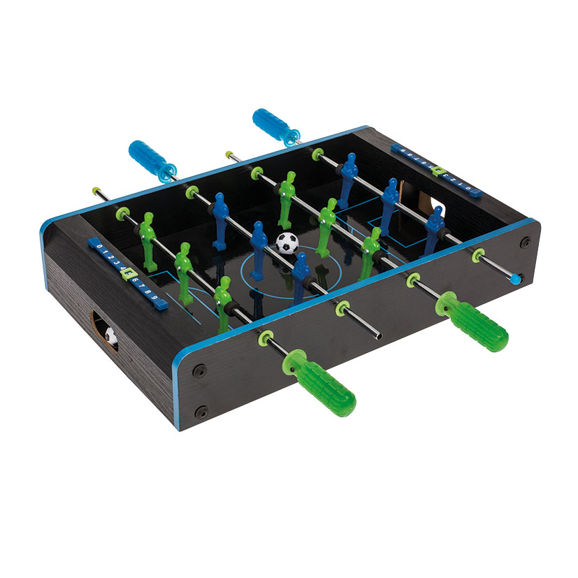Futbolín de mesa fluorescente
