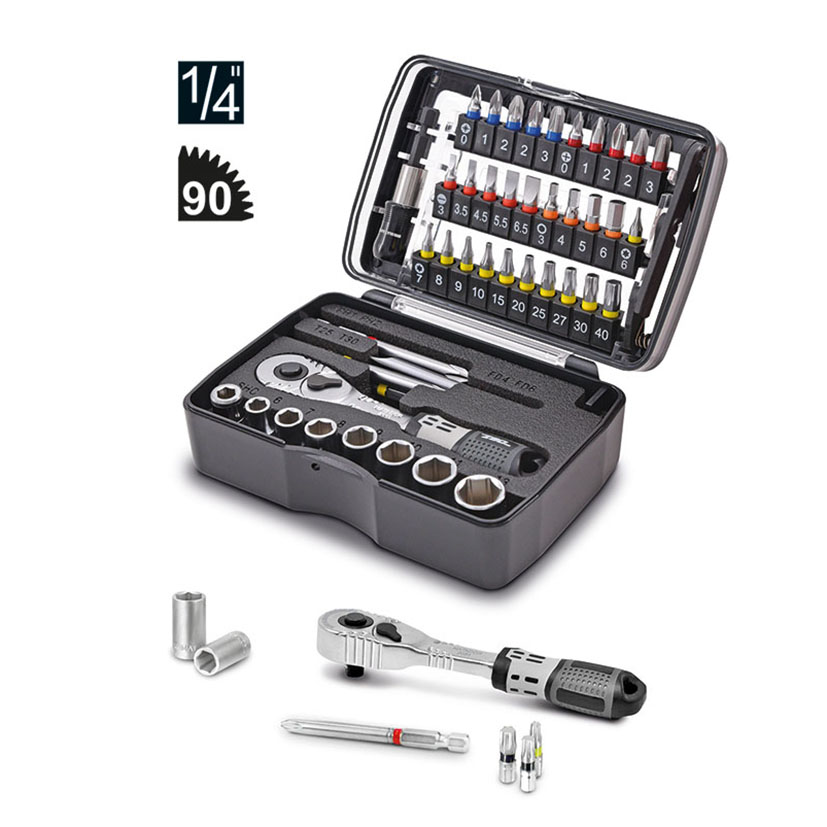 Juego 47 piezas 1/4" vasos+puntas MATADOR