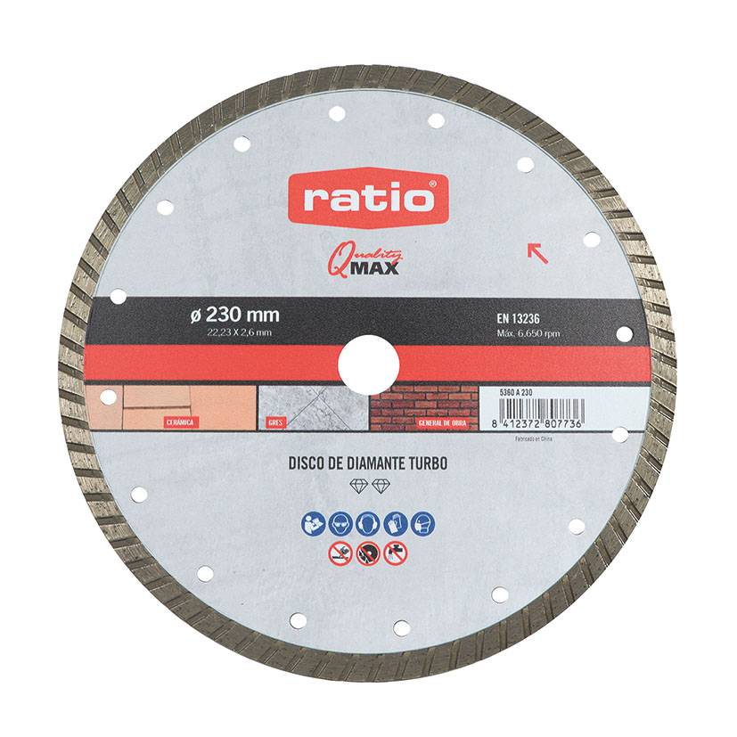 Disco diamante Turbo RATIO Quality Max 5360