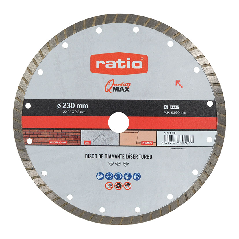 Disco diamante Turbo RATIO Quality Max 5375