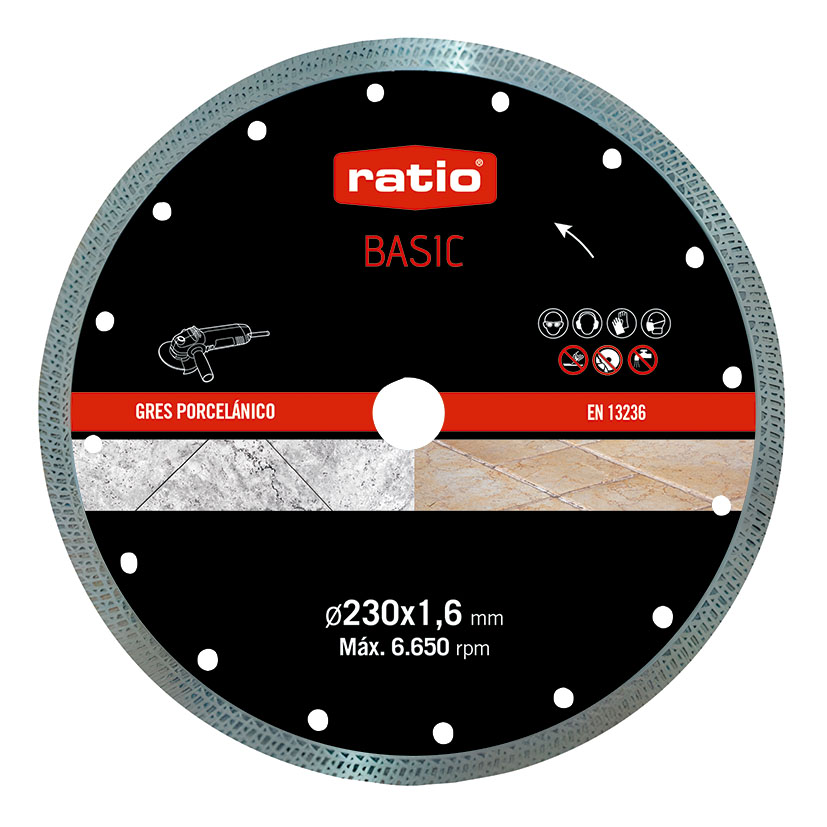 Disco diamante gres porcelánico RATIO Basic