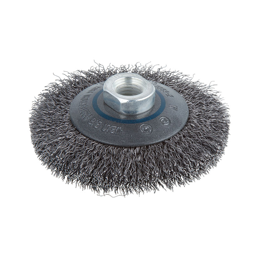 Cepillo taza cónico alambre ondulado WOLFCRAFT