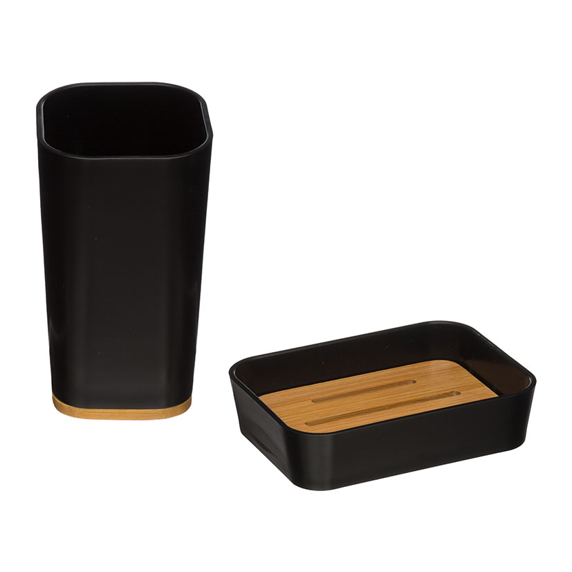 Vaso+jabonera 5FIVE Serie Natureo